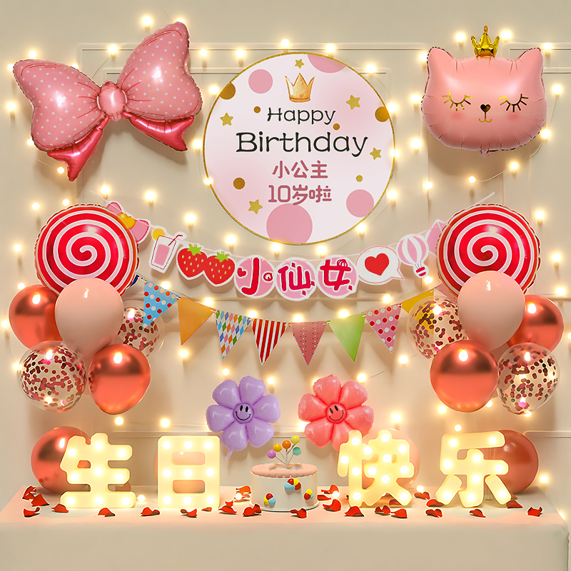 【小红书推荐】女孩生日布置装饰