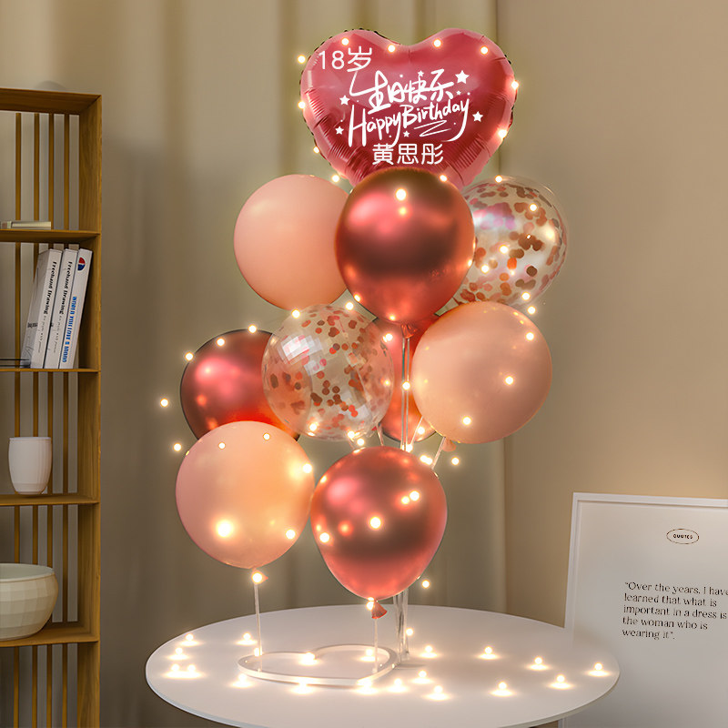 生日快乐装饰气球男女孩桌飘拍照道具儿童happy派对场景布置装扮,节庆用品/礼品,气球,淘宝优惠券,粉丝福利购,淘宝优惠卷