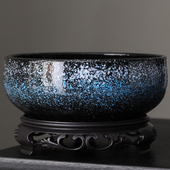 碗莲专用盆缸铜钱草睡莲一叶莲水仙花盆金钱草水培植物盆无孔陶瓷