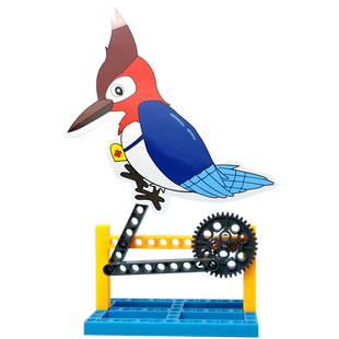 小学生科学实验物理材料 力学机械啄木鸟连杆科技制作DIY手工发明