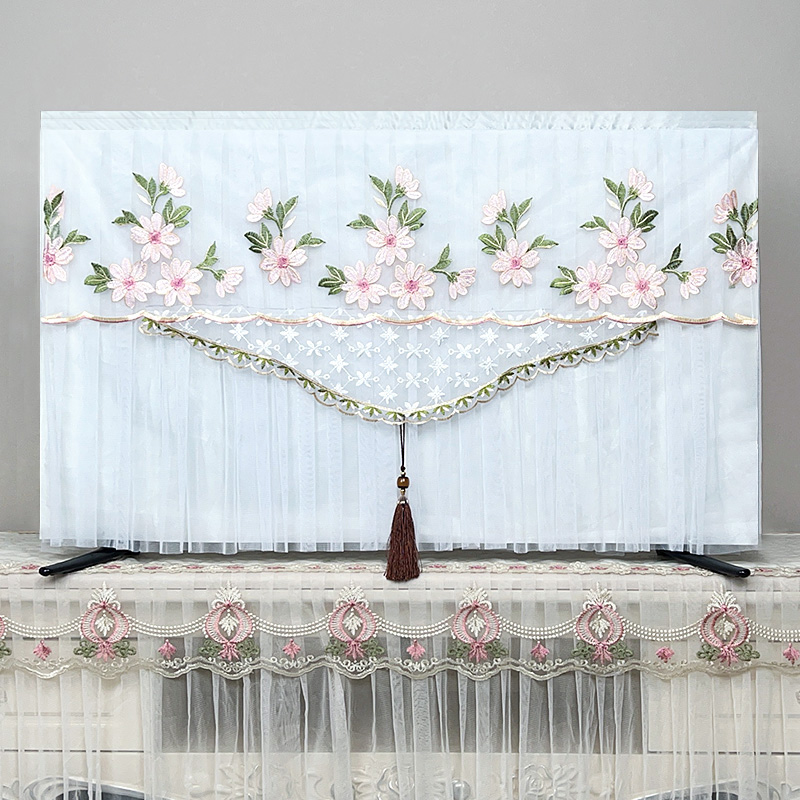 艾象电视机罩精美刺绣防尘护机