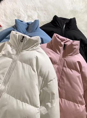 羽绒棉服男款2024冬季新款潮牌加厚修身短款外套美式宽松棉衣袄子