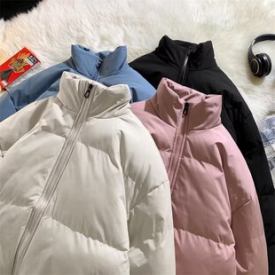 羽绒棉服男款2024冬季新款潮牌加厚修身短款外套美式宽松棉衣袄子