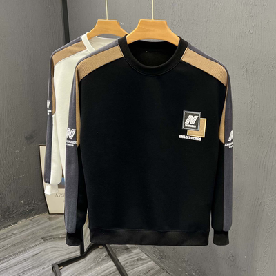 卫衣男士春秋季2024新款高级感男生长袖t恤穿搭打底衫上衣服潮流