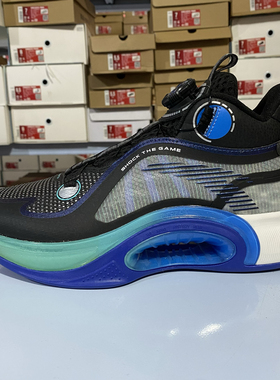 安踏儿童青狂3篮球鞋2025醒狮春季运动鞋国风红色旋钮鞋312411109