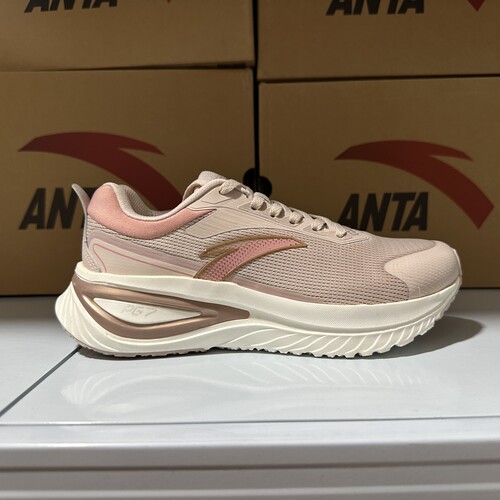 安踏旅途丨PG7软底缓震女子跑步鞋舒适网面透气运动鞋122435519