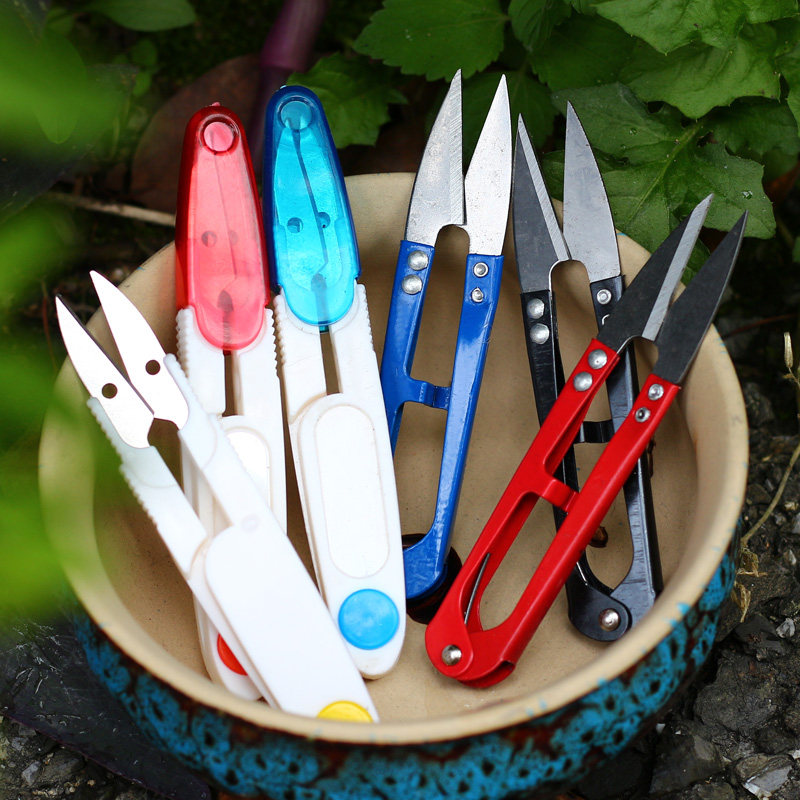 多肉植物修根剪头剪刀家庭园艺用品多肉花剪修枝剪 u型十字秀剪刀