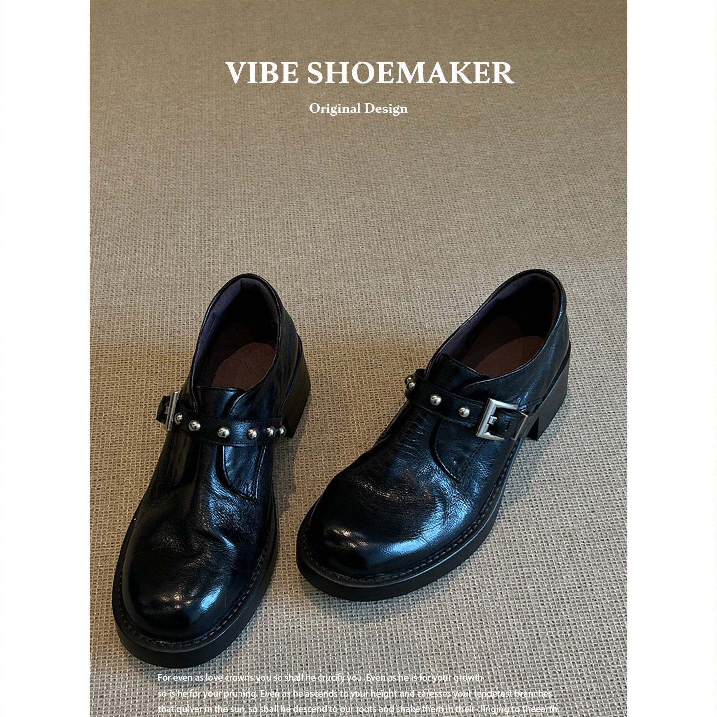 【牛皮版】复古英伦风铆钉乐福鞋真皮一脚蹬小皮鞋2026年百搭单鞋,女鞋,乐福鞋（豆豆鞋）,淘宝优惠券,粉丝福利购,淘宝优惠卷