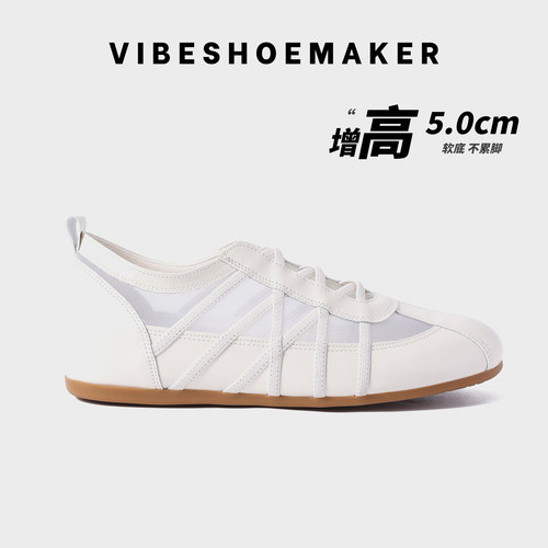 网面透气休闲鞋玛丽珍增高德训鞋