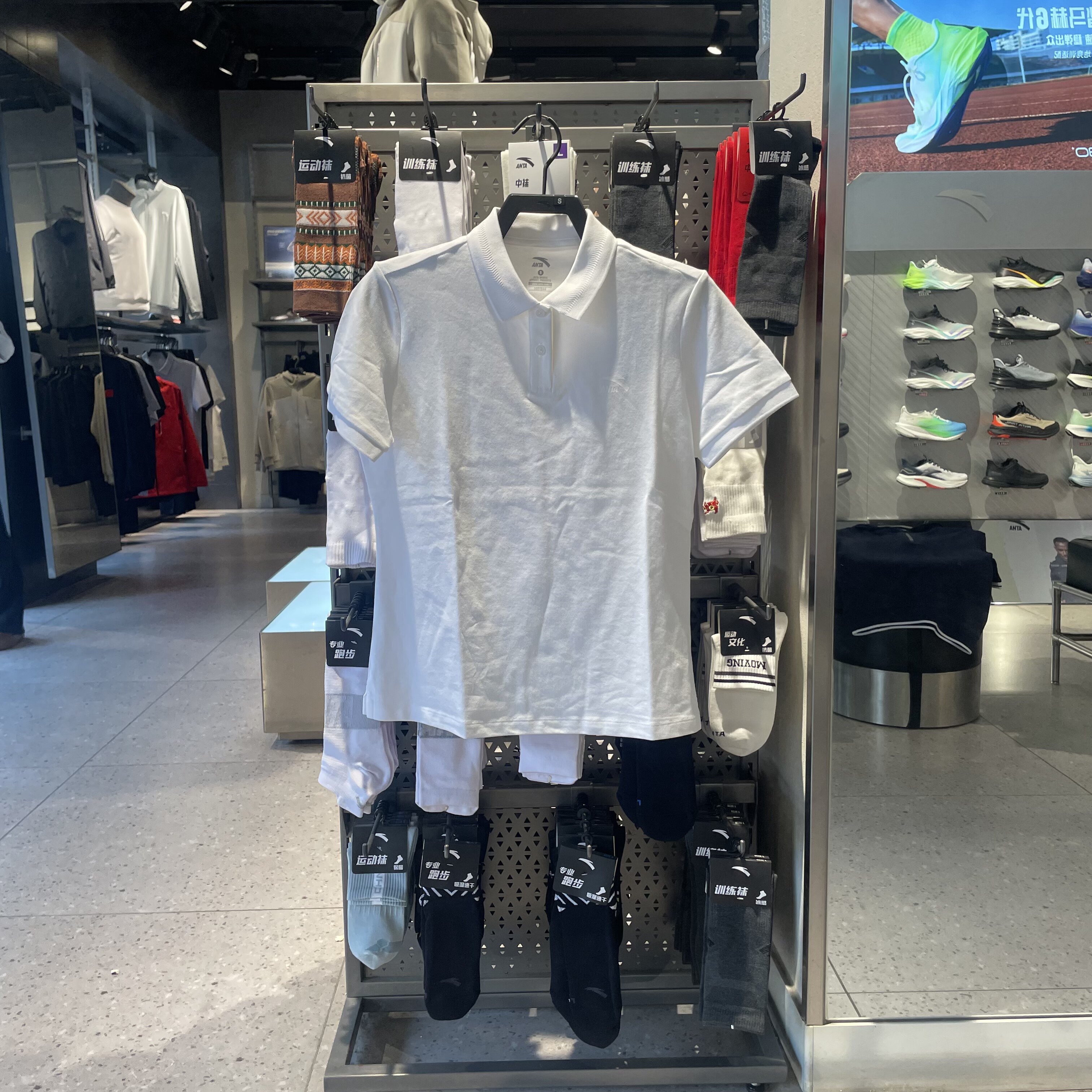 安踏正肩POLO衫丨商务休闲POLO女子夏季新款透气休闲T恤162628113