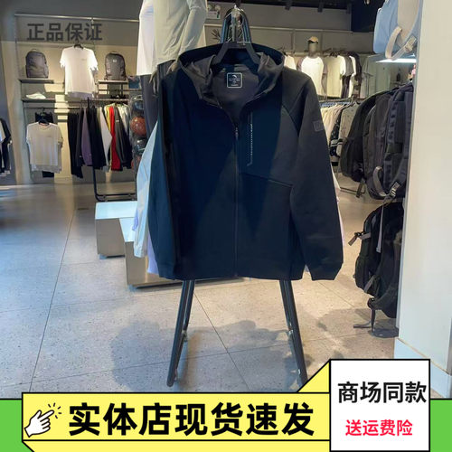 安踏外套男百搭针织连帽上衣