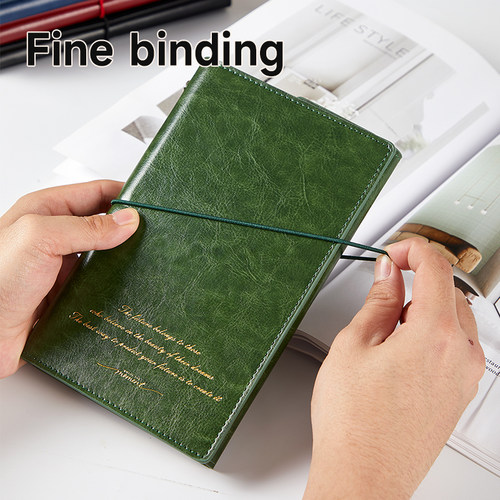 复古皮面高级工作商务记事本