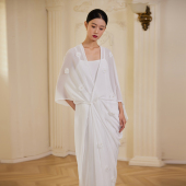 新中式 日常慵懒松弛感穿搭订婚礼服晨袍敬酒服 宴会连衣裙2026新款