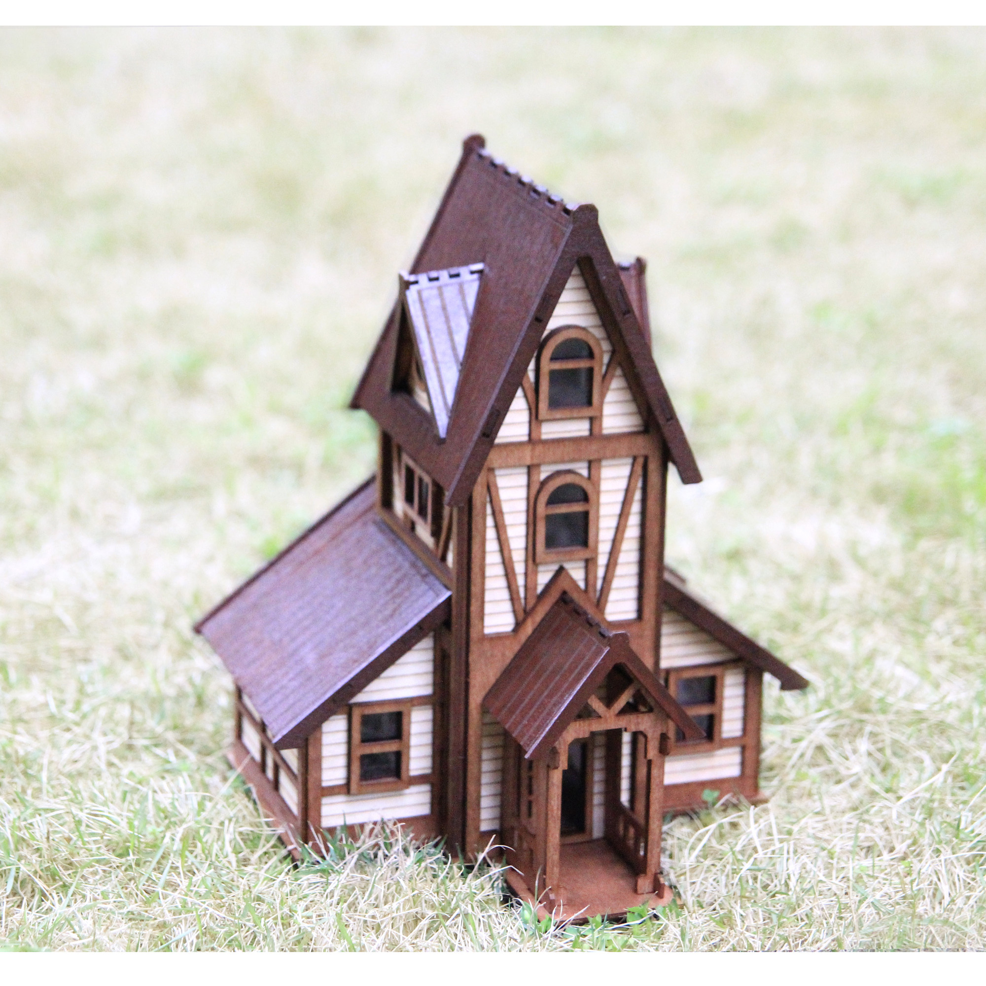 童话木屋diy 精灵旅社别墅  欧式经典建筑哥特式传统阁楼房子城堡