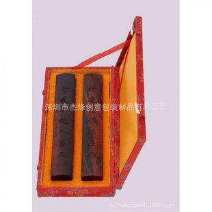 宋锦字画包装盒 文物书画锦盒 丝绸龙纹宣纸手卷包装木盒定做