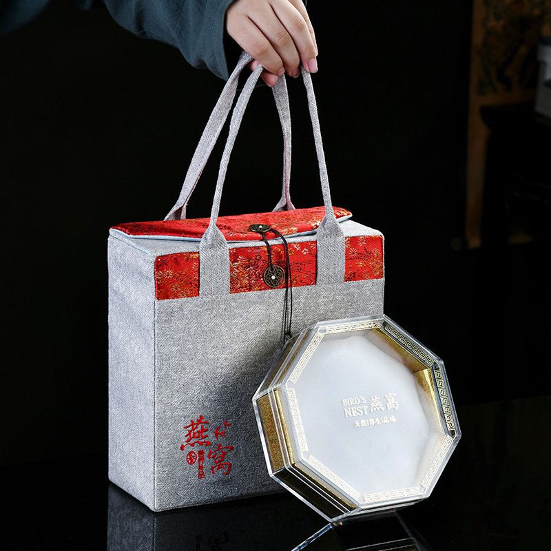 高档燕窝礼盒100克干盏亚克力