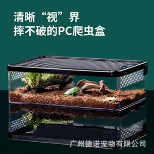 繁殖饲养盒子角蛙仓鼠蛇笼乌龟缸小宠防逃逸爬宠盒宠物用品