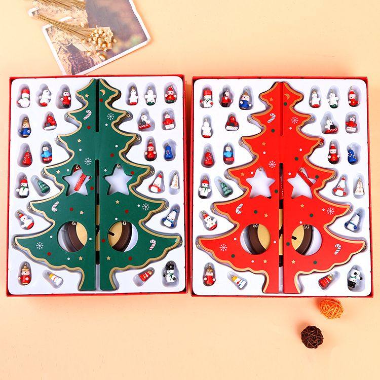 跨境圣诞木质DIY圣诞树