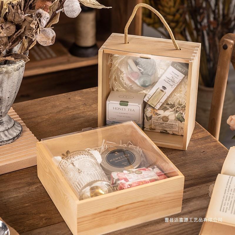 木质透明伴手礼盒3222