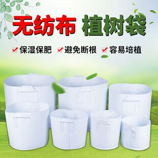 无纺布美植袋种植袋育苗营养袋加高加厚款白黑色苗圃植树种植袋