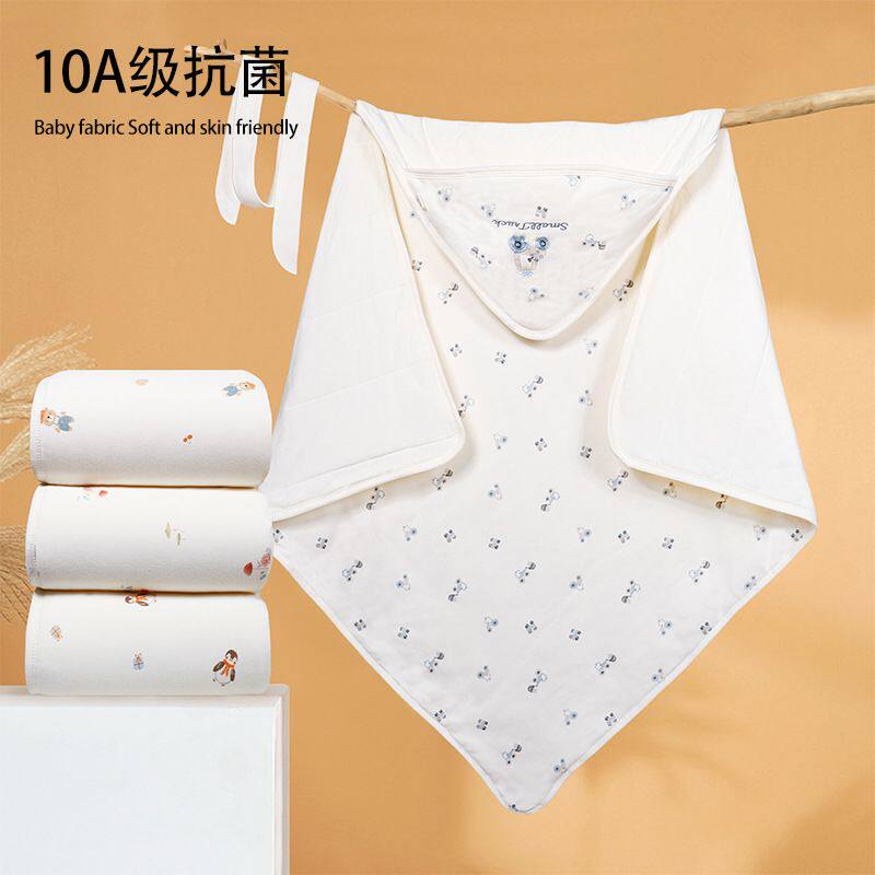 婴儿纯棉包被秋冬加厚卡通抱被被子a类新生儿产房襁褓外出包裹被