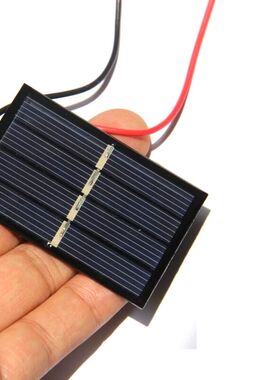 2V140MA 太阳能电池板 滴胶板 DIY玩具板带线可充1.2V电池58*38MM