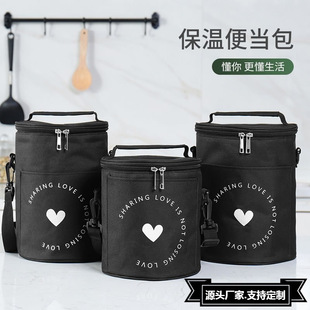 大容量保温便当包大容量手提午餐包学生饭盒袋上班保温桶跨境