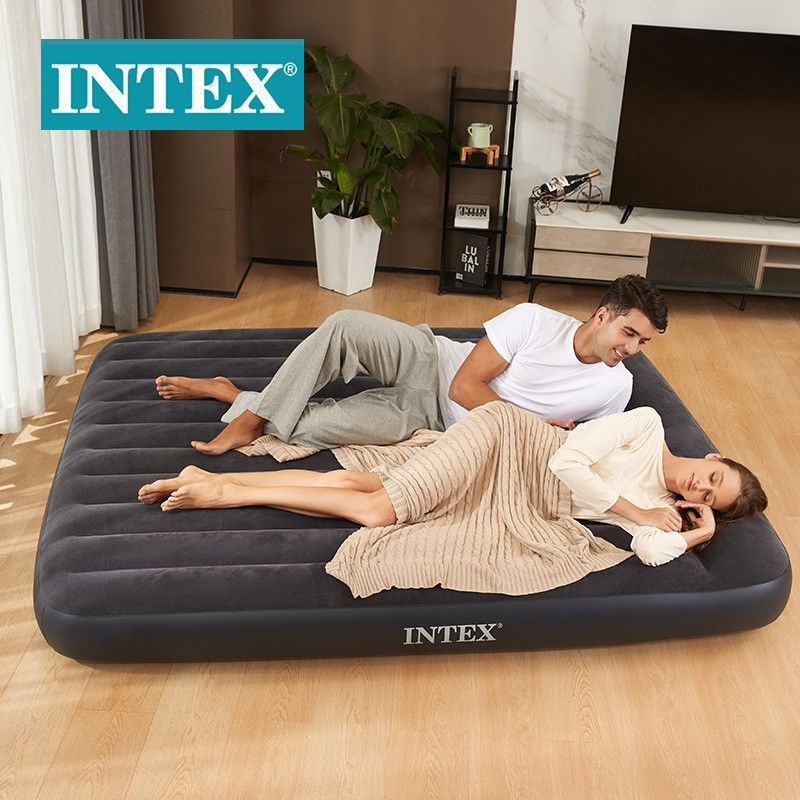 INTEX双人充气床垫内置枕