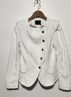 RMEO/浪漫一身刺绣小外套气质白色韩版休闲圆领长袖上衣女装断码