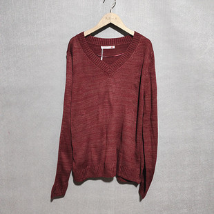 春秋冬季打底针织衫小衫百搭修身外贸日单粽红色毛衣长袖套头通勤