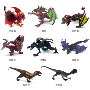 霸王龍玩具模型 魔獸模型玩具 跨境新款 仿真魔獸套裝 兒童益智玩具