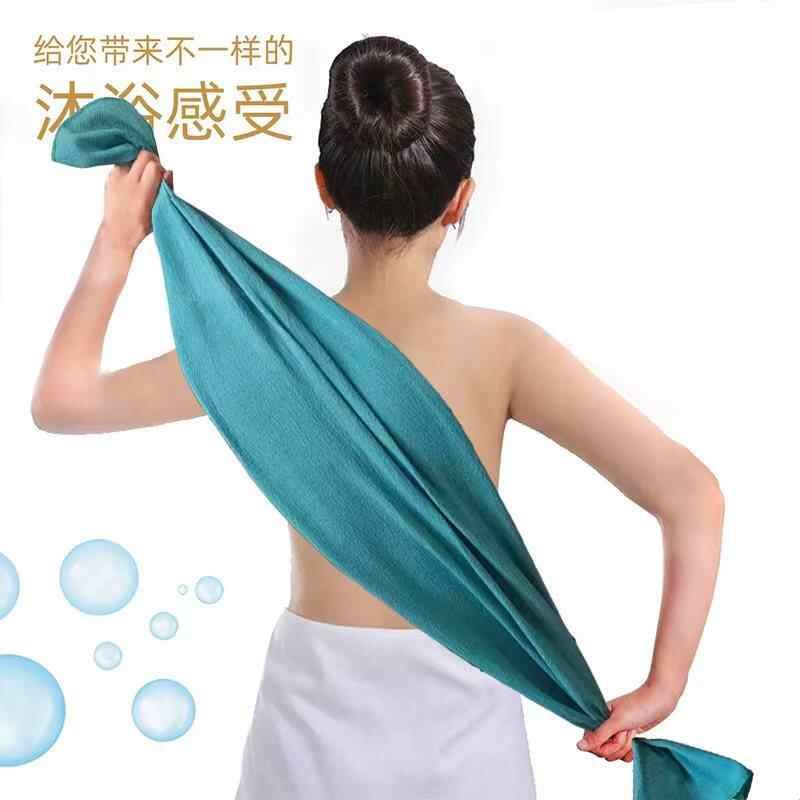 搓澡粗砂澡巾布料单层背后薄款神器后背强力去污洗澡长条成人背巾