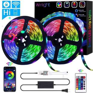 LED灯条套装10米WIFI+遥控音乐声控智能语音灯带柔光