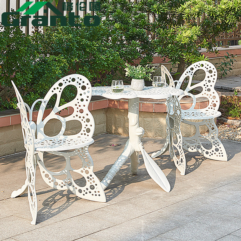 户外家具庭院室外欧式阳台铸铝桌椅组合铁艺花园阳光房民宿休闲椅