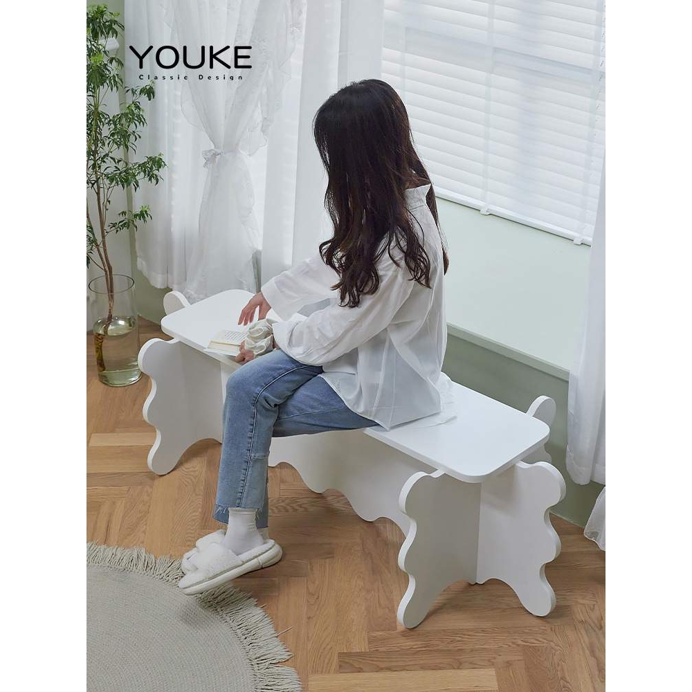 北欧ins矮凳异形小凳子创意网红花瓣长凳现代简约家用换鞋凳桌子