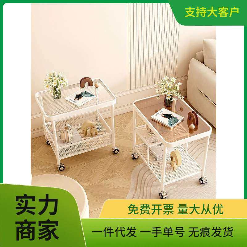 北欧玻璃沙发边几可移动简约现代方角几轻奢床头侧边柜茶几小推车,鲜花速递/花卉仿真/绿植园艺,割草机/草坪机,淘宝优惠券,粉丝福利购,淘宝优惠卷