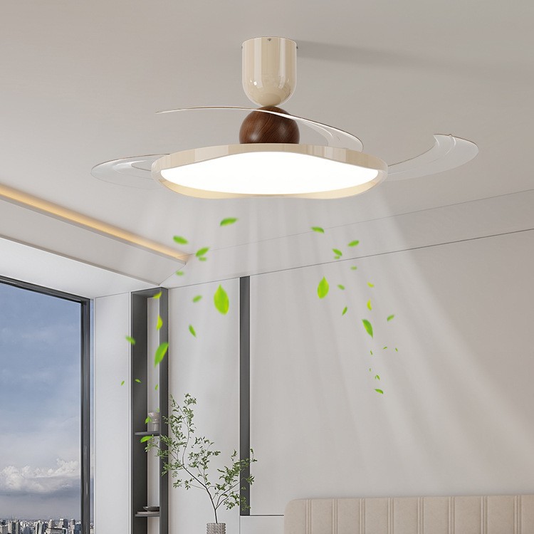 餐厅风扇吊灯新中式卧室灯新款中古风书房茶室灯具复古餐桌风扇灯