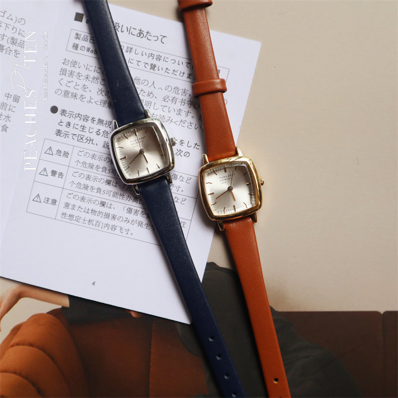 【出口合集】玛格丽特margarethowell英伦风女手表牛皮表简约学生