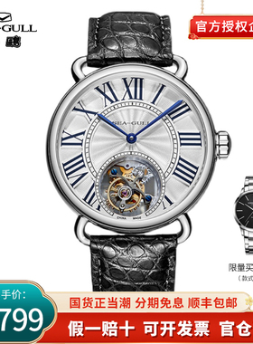 正品海鸥手表手动机械表男表陀飞轮情维罗纳情侣对表818.11.6032L