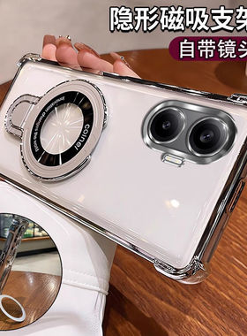 适用于小米POCO F7手机壳带镜头膜pocof7保护套气囊防摔pocf硅胶软壳case海外版全包透明pcof外壳新款港支架