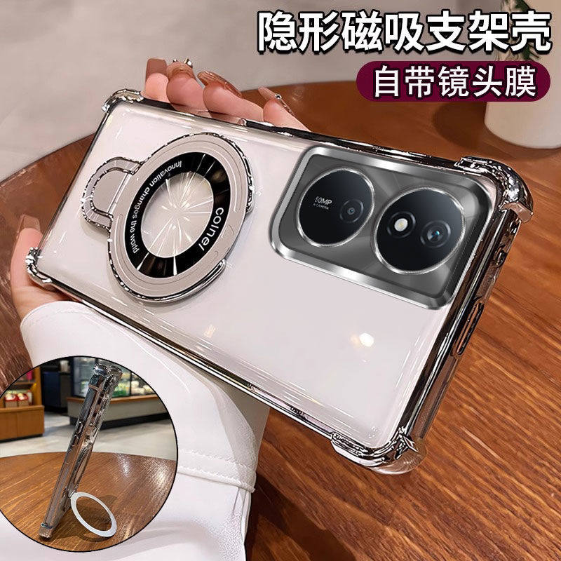 适用荣耀X7B手机壳带镜头膜Honor x7b保护套气囊防摔honorx硅胶软壳CLK-LX1全包2透明3海外版case外壳支架5G