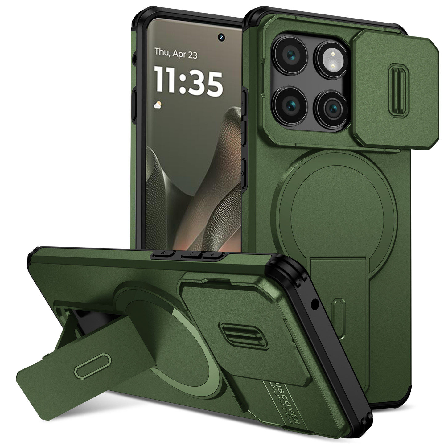 Suitable for motorola motoedge 2025 phone case with lens cover, sliding window, Moto Edge protective case, full package, shockproof XT2519 case, new 5G stand for both men and women, MOTOROLA thumbnail 3