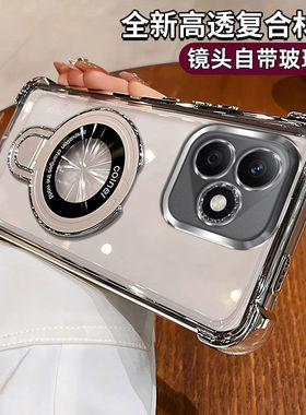 适用于荣耀400lite海外版手机壳带镜头膜honor400lit保护套气囊防摔ABR-NX1硅胶软壳case男女款全包透明外壳