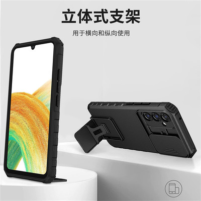 适用三星A56手机壳镜头盖推窗galaxy a56保护套气囊防摔SM-A566B外壳5660男女新款galaxya全包case立体支架5G