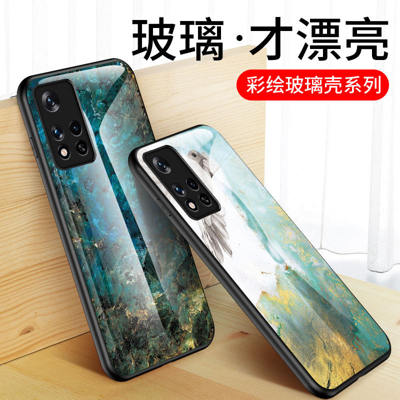 适用红米Note11s手机壳海外5G版全包防摔配件小米redminote硅胶保护套redmi彩绘大理石纹网红潮牌男女款外壳