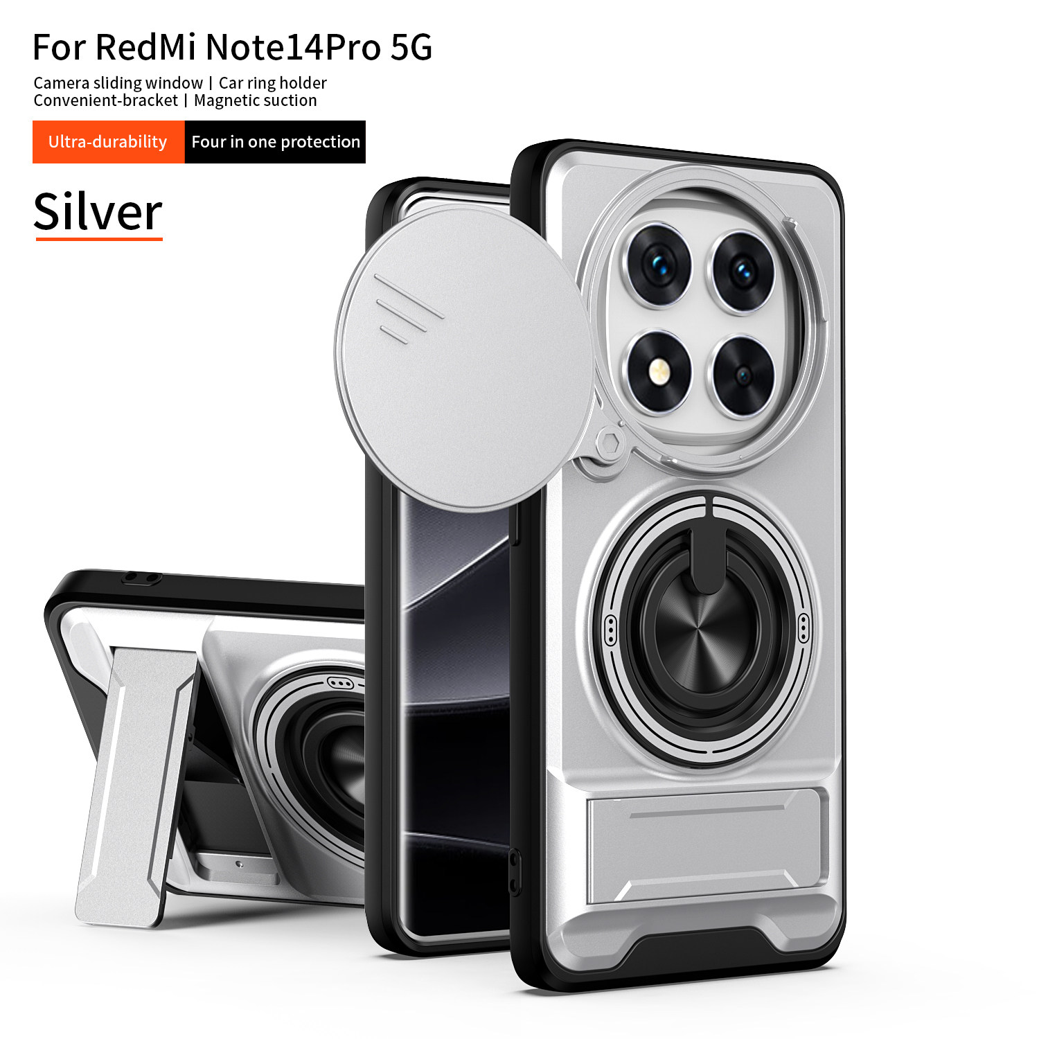 适用于红米Note15手机壳5G版小米redminote15pro保护套带镜头盖redmi全包防摔por+外壳男女款noto磁吸p支架nt