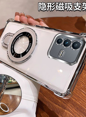 适用vivo v23手机壳带镜头膜vivov23pro保护套气囊防摔V2132硅胶软壳2130透明2303全包por支架viviv外壳p超薄