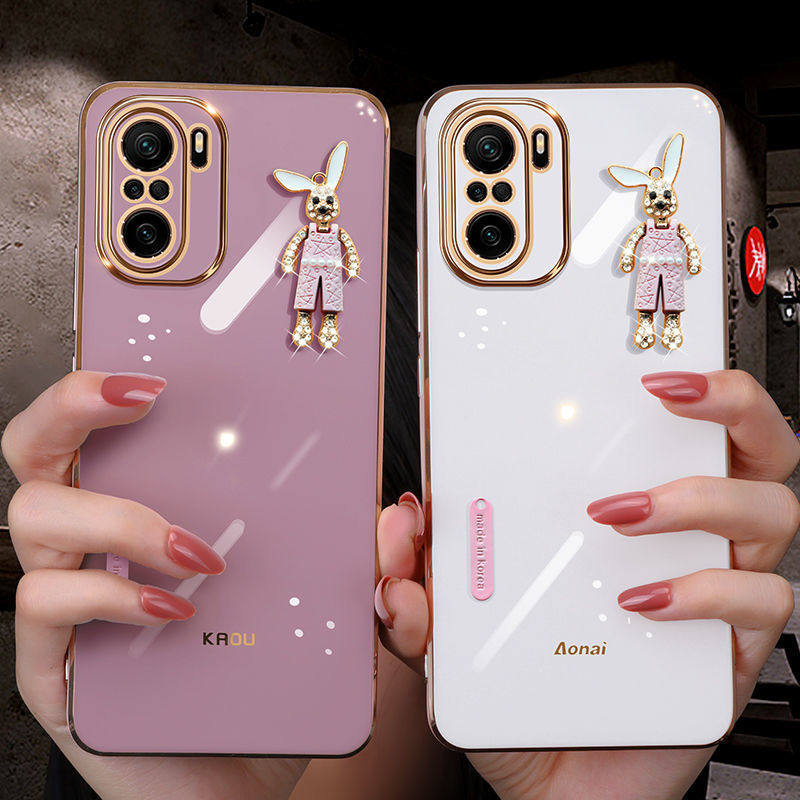 适用MI/小米pocof3手机壳全包镜头保护POCO F3防摔套硅胶软壳直边mipocof3外壳超薄少女款可爱个性F3公仔卡通