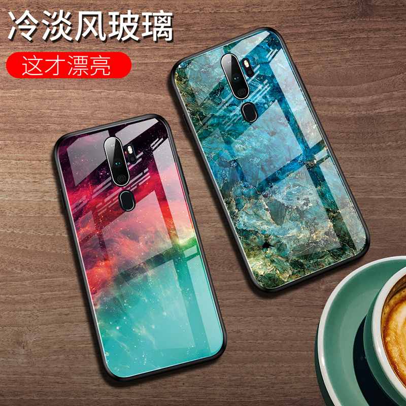 适用OPPOA11X手机壳保护oppo A9 2020硅胶套A11x防摔PCHM30软硬壳opooa渐变玻璃潮女款oppa冷淡风opopa0pp0外