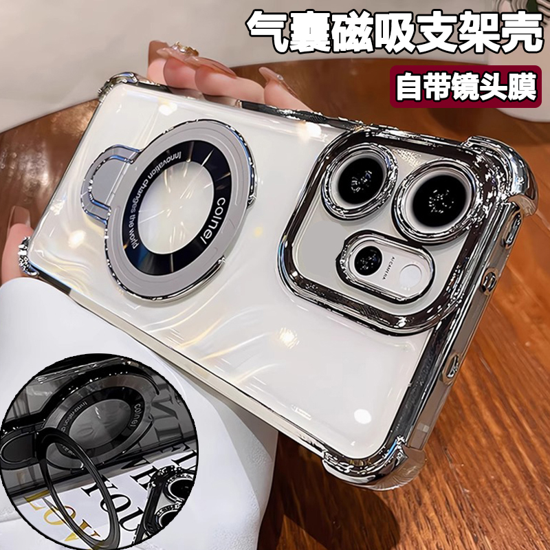 适用于vivo v60手机壳带镜头膜vivov60保护套气囊防摔V2511硅胶软壳case海外版5G香港国际全包透明外壳voviv